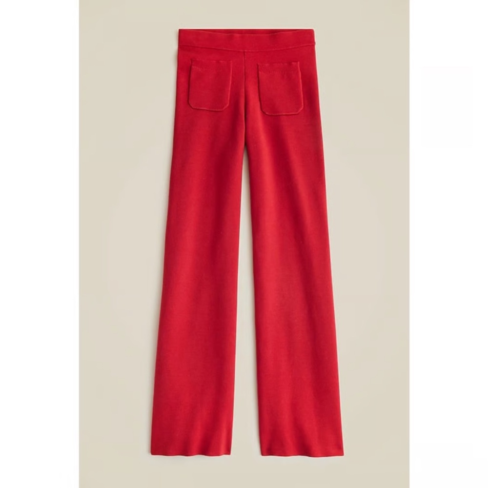 J. Crew Sailor sweater trouser Red Medium